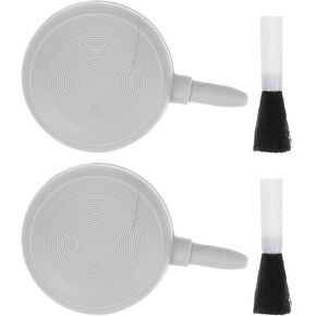 2Pcs Rocket Air Blower with Soft Brush for Camera Lens and Electronics Compact Dust Blower for Sensor and Lens Maintenance