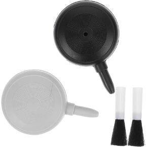VOSAREA 2Pcs Camera Lens Air Blower and Soft Brush Cleaning Tools Ergonomic Design for Dust Removal Computers Keyboards and Hard to Reach Areas No Air Leakage Blowing Nozzle