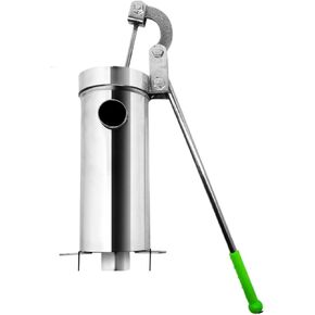 Household Stainless Steel Manual Water Pump, Handheld Oil Pump, Vibration Suction, 1.3MM Thickness, 10M Lift For Beginnners DIY Use