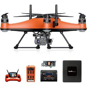 SwellPro FD3, Fisherman FD3 Fishing Drone with Bait Release 4.4LBS Payload, 1.3KM Long Casting Range, Auto Drop & Return, IP67 Waterproof Best Drone with 4K Camera for Adults (Advanced Set)
