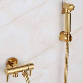 for Supercharged Gold Toilet Head Hose Unique Connection Hose,Premium Stainless Steel Best for Cloth Diaper Sprayer,Hand Heldfor Shattaf Shower