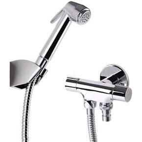 Compatible with Toilet Cleaning, Pet Bath, Personal Hygiene - Toilet Spray Gun Set Single Cold Multifunctional Cleaning Spray Gun Wall Mounted