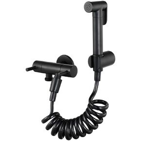 Hand HeldSprayer for Black Brass BodyAttachment with Precision Pressure Control Jet Spray-Ergonomic HandheldFor Toilet-Toilet Water Sprayer and Hose