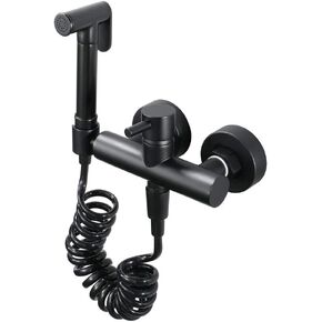 Hand HeldSprayer for Toilet,Black Sprayer Wall Mounted Cloth Diaper Sprayer for Toilet Water Sprayer-Adjustable Pressure Control