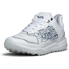 Boombah Viper Pureknit Women's Turf Shoes - White Out - Multiple Color Options - Multiple Sizes in Kuwait