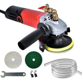 طاحونة التلميع الرطب ، 860W/110V متغير السرعة العازلة الرطب مع مجموعة أدوات تلميع الماس 4 ''