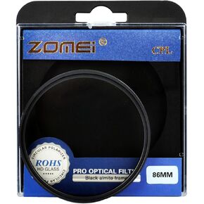 ZOMEI 62mm CPL Polarizing Filter Eliminate Reflection, for Nikon, Sony, Olympus, Pentax, Tamron, Sigma & Other DSLR Cameras