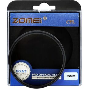 ZOMEI 82mm CPL Polarizing Filter Eliminate Reflection, for Nikon, Sony, Olympus, Pentax, Tamron, Sigma & Other DSLR Cameras in Saudi Arabia