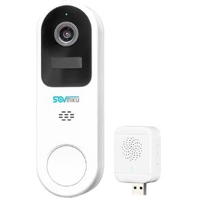 Vicohome DB3 2K Smart Video Doorbell with Chime, Home Security Battery Camera Wireless, Audible Alarm, Easy to Setup, Human Detection,Two Way Audio, 2.4GHz Wi-Fi, No SD Slot, 180 Days Exchange Policy