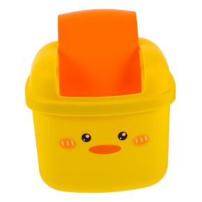 Unomor Little Yellow Duck Desk Trash Can Mini Desktop Waste Bin for Boys and Girls Bedroom Boys