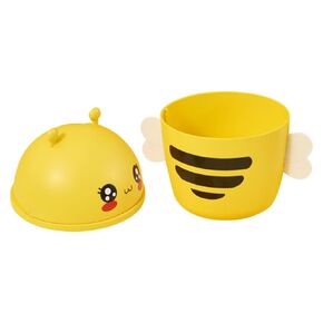 Desktop Cartoon Trash Can Lid Office Accessory Small Recycling Bin Easy to Use