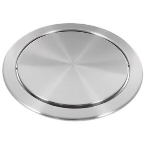 Mini Trash Can Kitchen Counter Lid Round Counter Top Cover Easy Access Trash Bin Cover