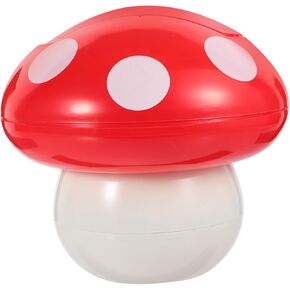 Mushroom Nursery Decor Multi-use Trash Container Lidded Waste Paper Bucket