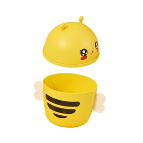 Cabilock Cute Trash Can Lid Mini Trash Bin Desktop Garbage Storage Can Perfect for Small Office