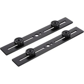 Kisangel 2Pcs Adjustable Extension Bracket for Microphone Flash Light Dual Mount with Screw Stand for Cameras Lighting