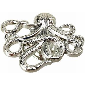 Children's Room Home Decoration Door Cabinet Handle Zinc Alloy Furniture Handle Octopus shaped Drawer Handle| | - - (Color: Silver)