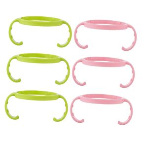 6pcs Bottle Handles Wide Mouth Feeding Bottle Grip Handle Flexible and -Resistant Easy Installation