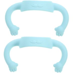 Silicone Baby Bottle Handle Set Baby Feeding Bottle Handle Newborn to Toddler Soft Comfortable Grip