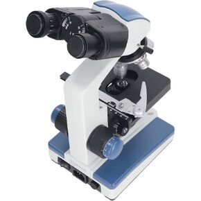 Binocular Microscope 40X 2500X Double Layer Mechanical Stage Laboratory Compound Binocular Microscope (US Plug)