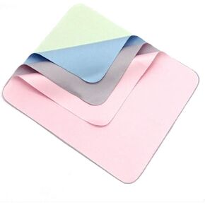 AKOAK 5 PCS Eyeglass Cleaning Microfiber Cleaning Cleaning Toys Soft Lens Cleaning Cleaning Complication شاشات الكمبيوتر الإلكترونيات كاميرات عدسات الهواتف المحمولة شاشات LCD شاشات LCD وغيرها من الأسطح الدقيقة