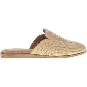 TOMS Womens Jade Raffia Mule Flats Casual - Beige
