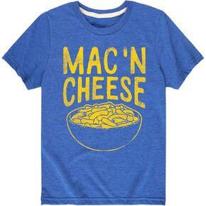 Instant Message - Mac and Cheese - Toddler Short Sleeve T-Shirt - Size 3T Royal Blue