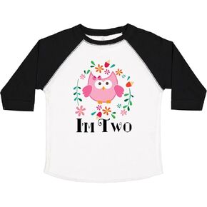 inktastic 2nd Birthday Owl for 2 Year Old Girls Toddler T-Shirt