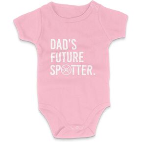 Dads Future Spotter Unisex Bodysuit, Baby Boy or Baby Girl, Cotton One Piece