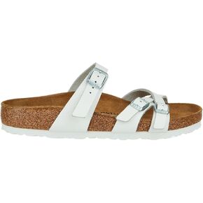 Birkenstock Usisex Franca Leather Natural Leather White Sandals 7 W / 5 M US