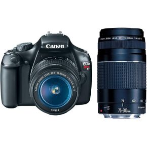Canon EOS Rebel T3 12.2 MP CMOS Digital SLR with 18-55mm IS II Lens + Canon EF 75-300mm f/4-5.6 III Telephoto Zoom Lens