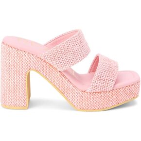شاطئ من Matisse Womens Gem Platform Block Casual Sandals Casual High Heel 3 "& Up - Blue
