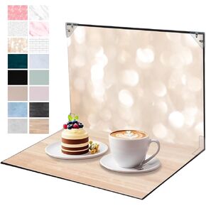 مجموعة خلفية تصوير المنتج ، 8pcs 16patterns لوحة خلفية صور صغيرة ، لوحة خلفية UGC لمبدعي المحتوى ، Proshoot Props for Food Jewelry Cosmetics 16x11.5inch