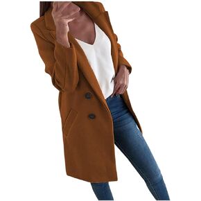 Women's Fashion Solid Colour Long Sleeve Coat Pocket Button Fall Fashion Jacket for Women 2024