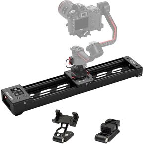 IFOOTAGE Shark Slider Nano II 660,Motorized Camera Slider with Black Phone Holder,Compatible with DJI RS2, RS2Pro, RS3 Pro, RS4, RS4 Pro,Video Stabilizer Rail,Video,Timelapse,Panorama,Stop Motion,Marc