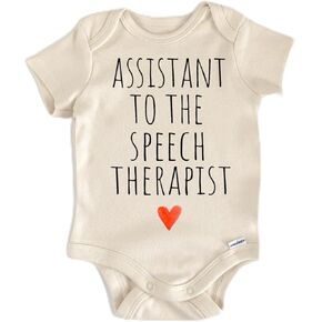 Speech Slp Therapy - Baby Boy Girl Clothes Infant Bodysuit Funny Cute Newborn