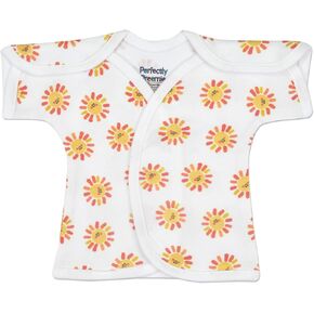 Open-Shoulder Cotton NICU Shirt - Preemie (3-6lbs)