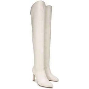 Franco Sarto Callie Chiffon Leather Knee High Boots 10 / M