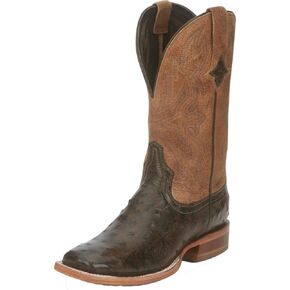 Tony Lama Women's Tori Exotic Full Quill Ostrich Western Boot Broad Square Toe - Tl5405