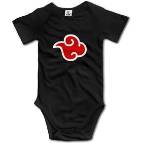 Funny Akatsuki Symbol Parody Baby Unisex Onesie Short Sleeve Bodysuit Romper Creeper