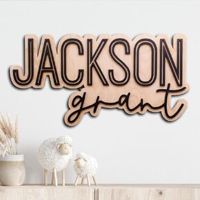 Personalized nursery name sign, name sign, baby name sign, name sign for nursery girl, wooden name sign, nursery decor, custom name sign, Wooden name signs for nursery gift