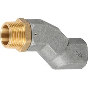 3/4" Fuel Hose Swivel Connector Fuel Nozzle Swivel 3/4 Inch NPT 360 Rotating Connector for Fuel Transfer Pump Nozzle