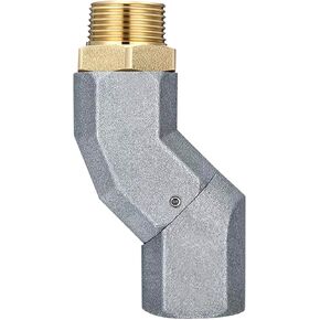 3/4 NPT NPT Zinc Alloy Fuel Hose Nozzle Swivel, 360 Rotating Nozzle Swivel for Fuel Transfer Hose Pump Fuel System