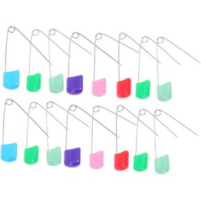 ARTIBETTER 100Pcs Assorted Color Nappy Brooches Durable Safety Pins for Cloth Diapers Newborn Nappy Brooches Easy Locking Closure for Sewing and Crafts