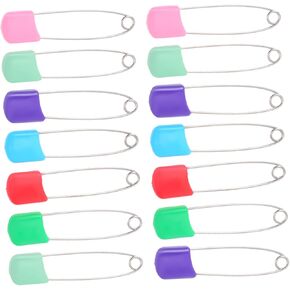 HOMSFOU 100Pcs Assorted Color Nappy Safety Brooches Durable for Cloth Diapers Newborns and Lightweight Resistant for Crafts Travel