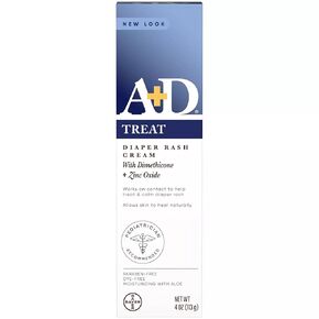 A+D Diaper Rash Cream, Dimethicone Zinc Oxide Cream, 4 oz (113 g) (Pack of 1) Size: Pack of 1, Model:, Baby & Child Shop