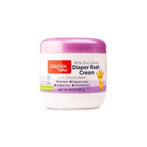 Playtex Baby Diaper Rash Cream ، 15 Oz. جرة ، اختبر طبيب الأمراض الجلدية 40 ٪ من كريم حفاضات أكسيد الزنك ، عطر خالي