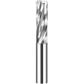 Tungsten Stee Machine Reamer Spiral Flute Uncoated H7 Tolerance Chucking Reamer Cutter 4/6 Flutes CNC Cutting Tools 1.91-3.49mm(D2.41X20X50L-4F)