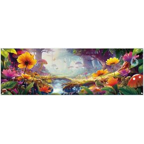 Oudain VBS 2025 Decorations 18 x 6 ft Super Sized Backdrop Observe the World VBS 2025 Decorations Crafts for Students Improve Imagination Exploration of the Outside World