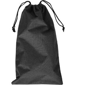 LOGOFUN Drawstring Carrying Bag Tripod Selfie Stick Storage Bag Tripod Storing Case with Strap for Outdoor Tarvel Supply - Black 25 * 45CM