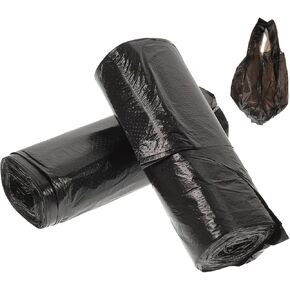 100pcs Thick Garbage Bags Disposable Rubbish Bags for Home Kitchen Bathroom Use Plastic Black